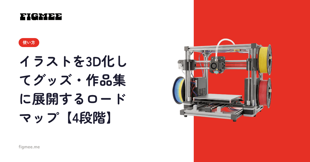 イラストを3D化してグッズ・作品集に展開するロードマップ【4段階】