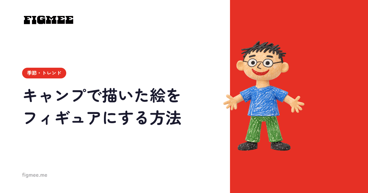 キャンプで描いた絵をフィギュアにする方法