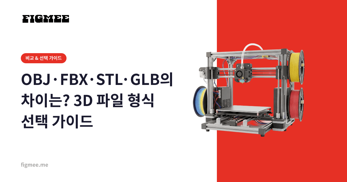 OBJ·FBX·STL·GLB의 차이는? 3D 파일 형식 선택 가이드