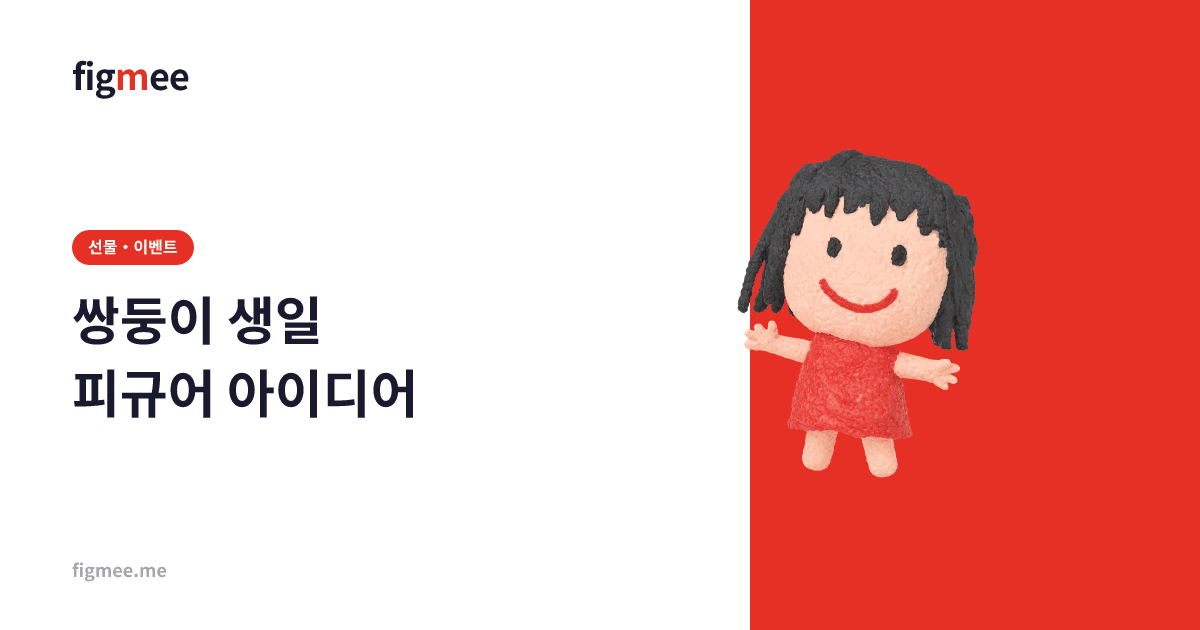 쌍둥이 생일 피규어 아이디어