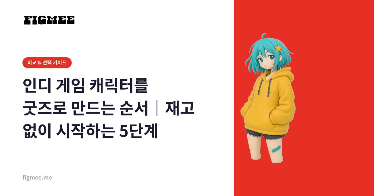 인디 게임 캐릭터를 굿즈로 만드는 순서|재고 없이 시작하는 5단계