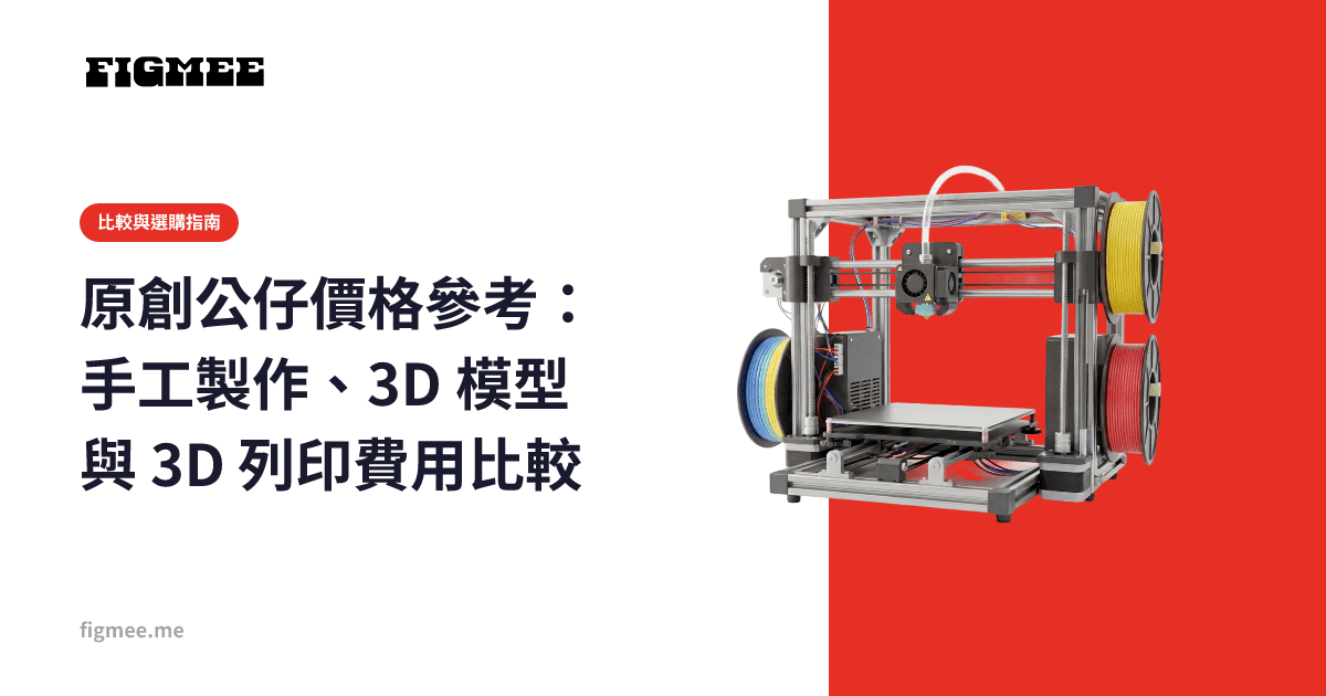 原創公仔價格參考:手工製作、3D 模型與 3D 列印費用比較