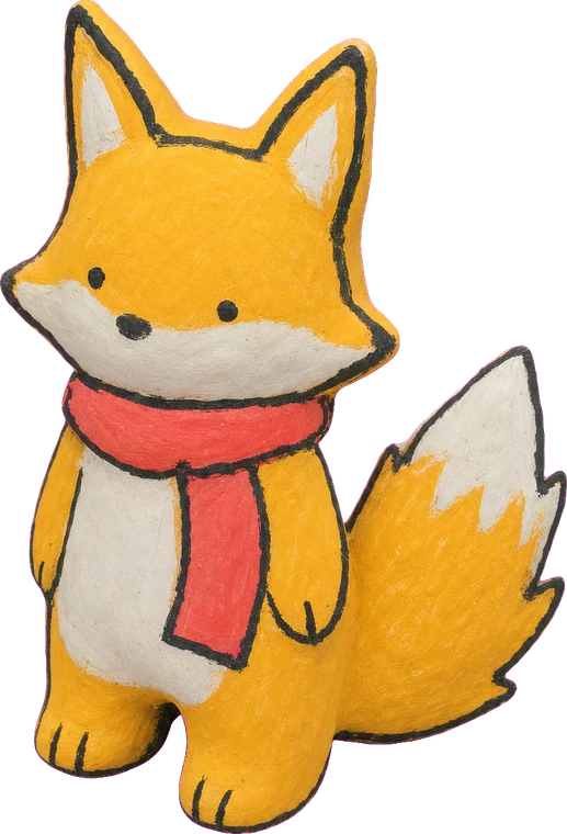 きつねのマスコット
