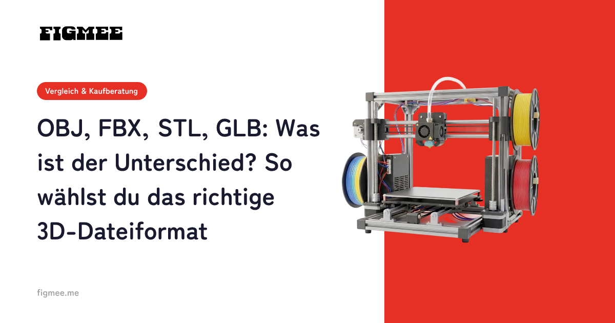 OBJ, FBX, STL, GLB: Was ist der Unterschied? So wählst du das richtige 3D-Dateiformat