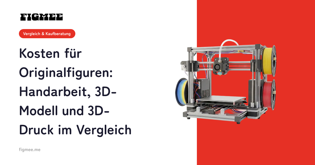Kosten für Originalfiguren: Handarbeit, 3D-Modell und 3D-Druck im Vergleich