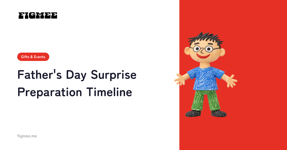 Father's Day Surprise Preparation Timeline