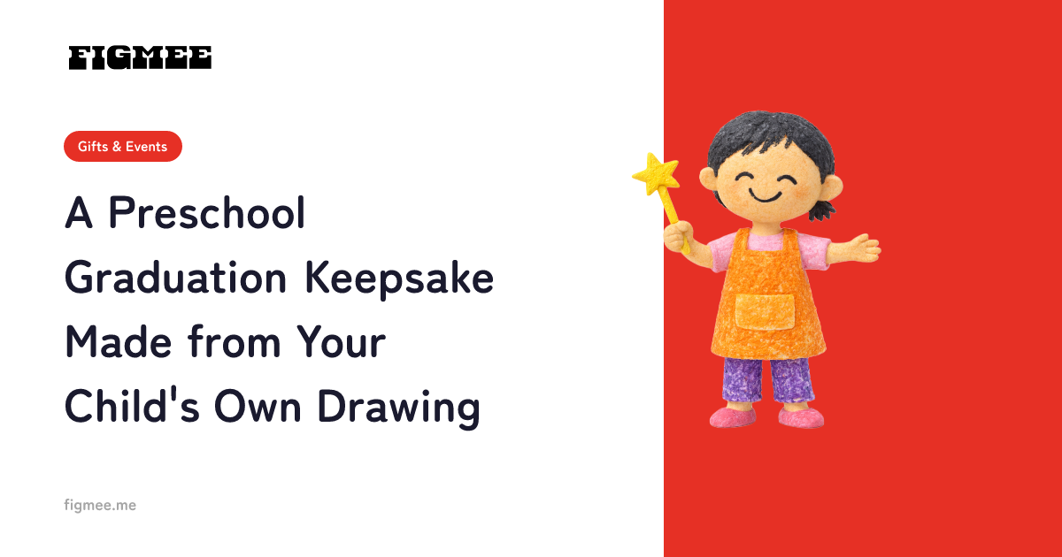 A Preschool Graduation Keepsake Made from Your Child's Own Drawing