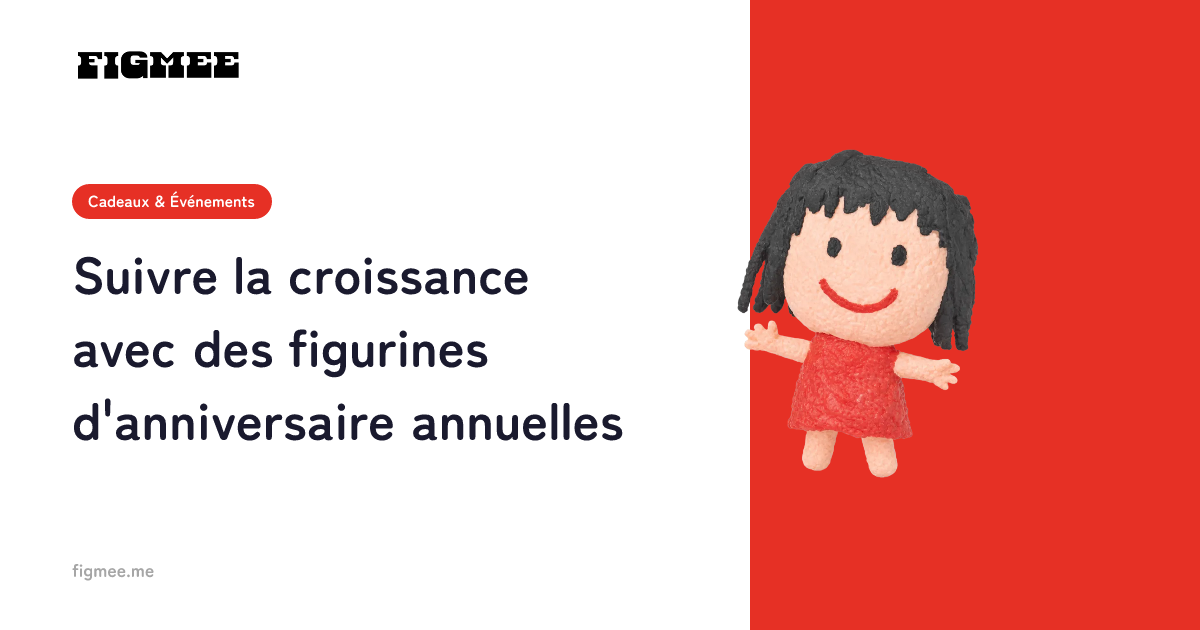 Suivre la croissance avec des figurines d'anniversaire annuelles