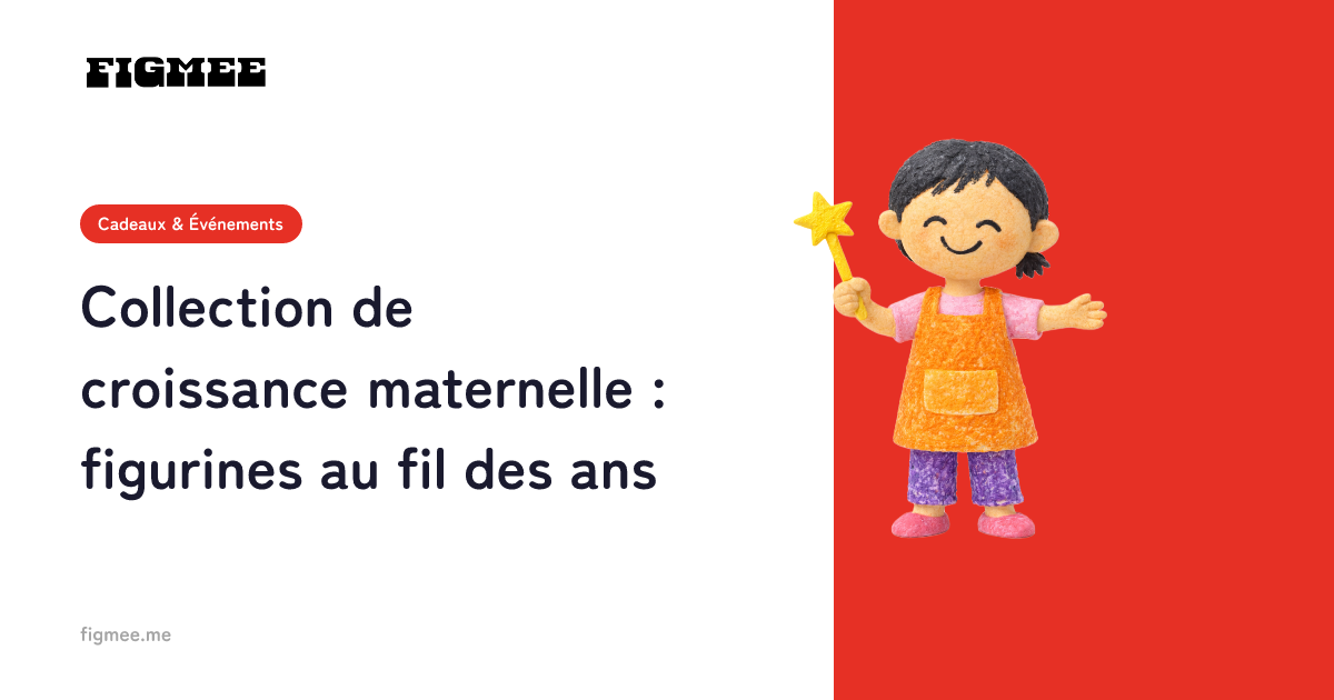Collection de croissance maternelle : figurines au fil des ans