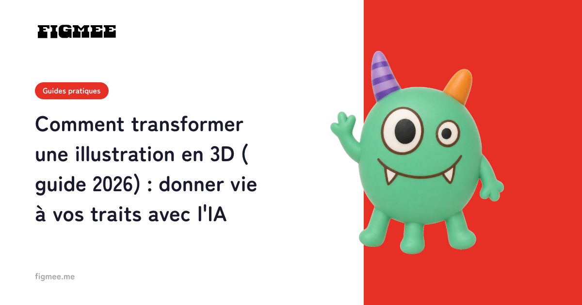 Comment transformer une illustration en 3D (guide 2026) : donner vie à vos traits avec l'IA