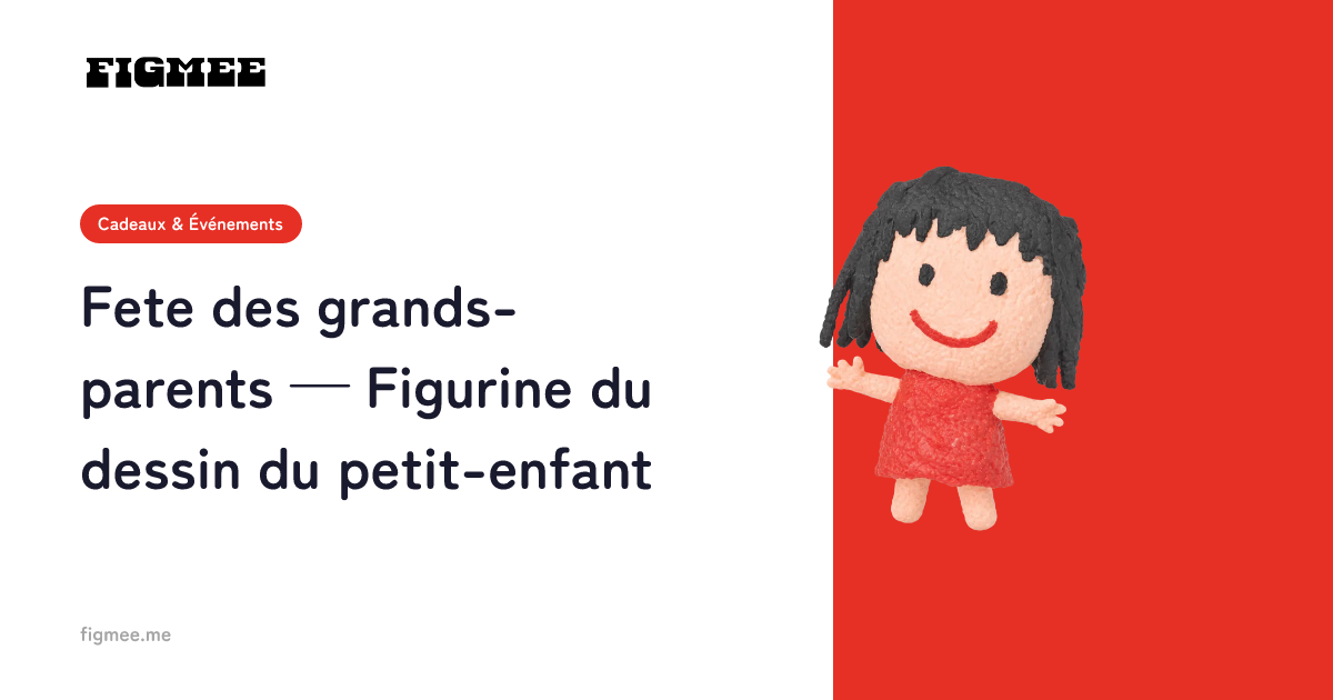 Fete des grands-parents — Figurine du dessin du petit-enfant