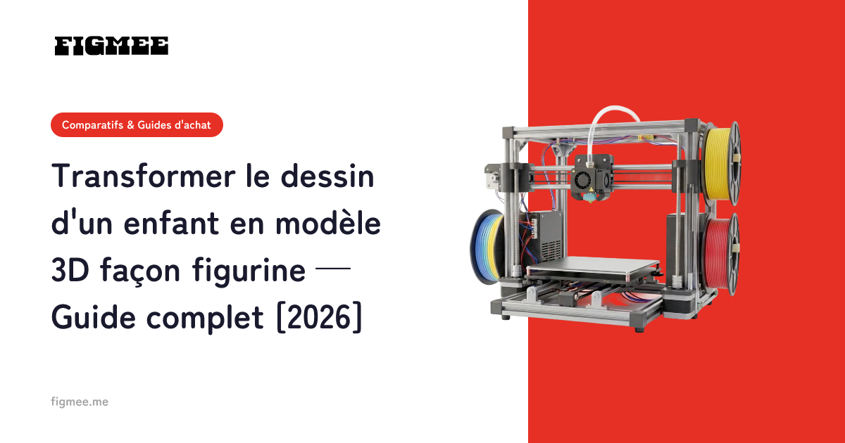 Transformer le dessin d'un enfant en modèle 3D façon figurine — Guide complet [2026]