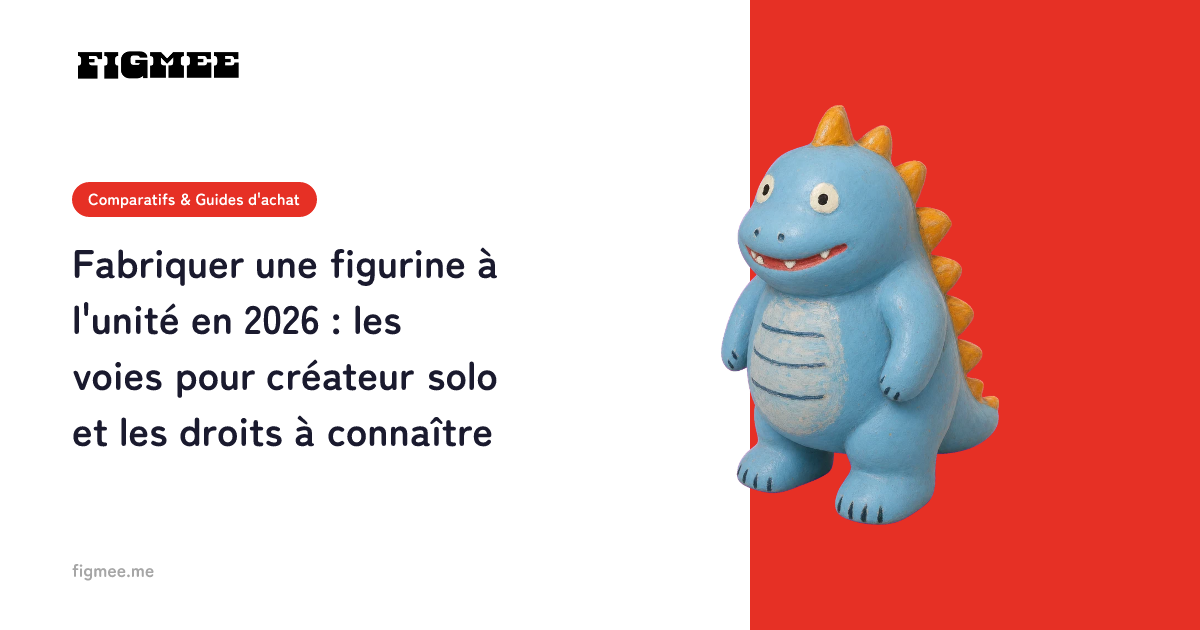 Fabriquer une figurine à l'unité en 2026 : les voies pour créateur solo et les droits à connaître
