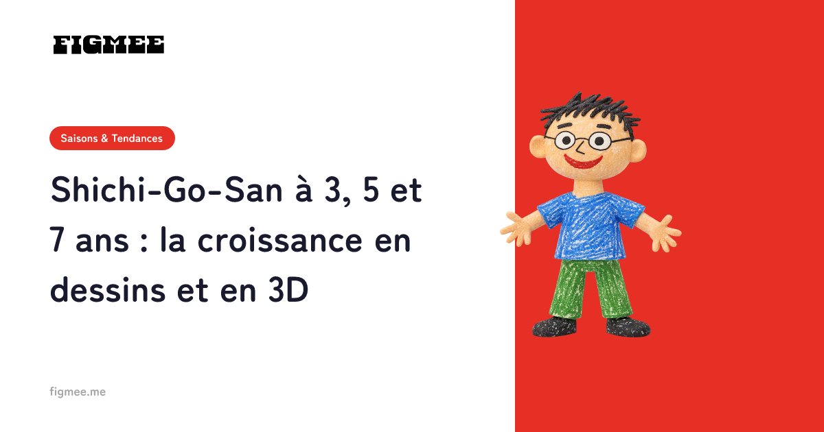 Shichi-Go-San à 3, 5 et 7 ans : la croissance en dessins et en 3D
