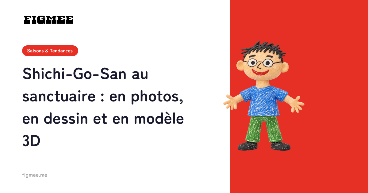 Shichi-Go-San au sanctuaire : en photos, en dessin et en modèle 3D