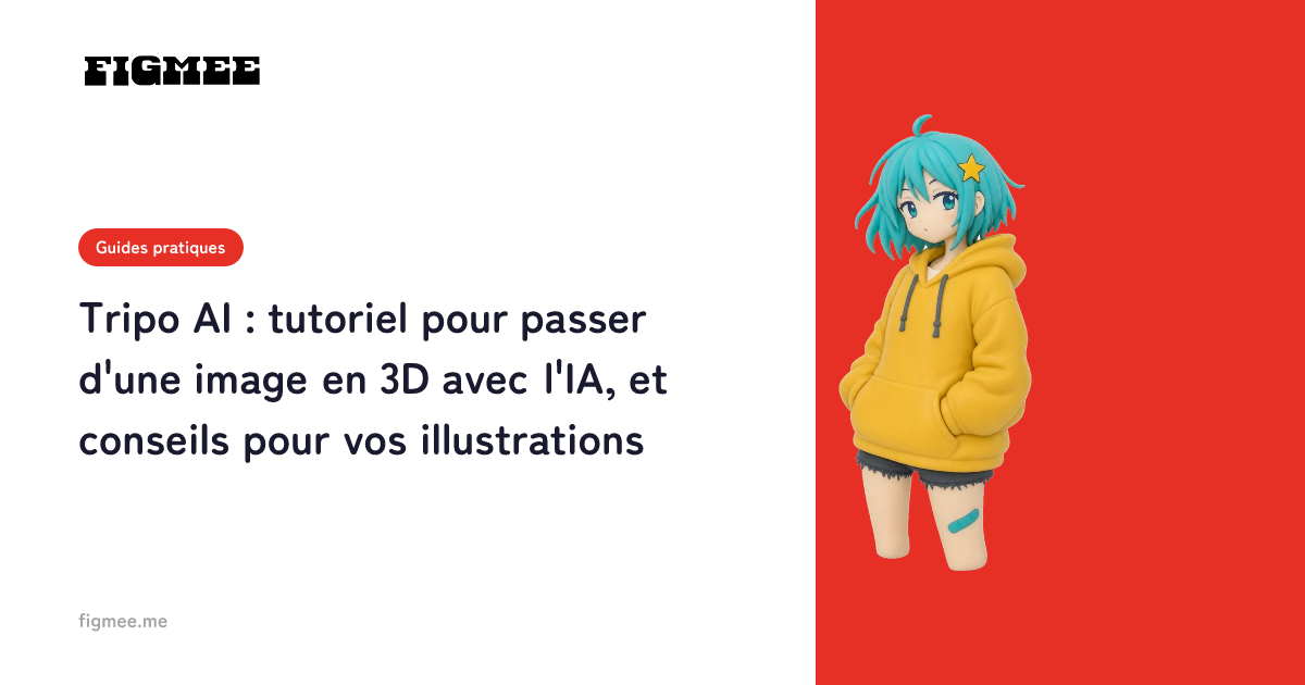 Tripo AI : tutoriel pour passer d'une image en 3D avec l'IA, et conseils pour vos illustrations
