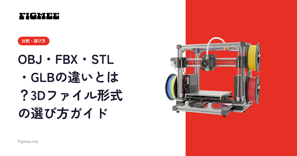 OBJ・FBX・STL・GLBの違いとは？3Dファイル形式の選び方ガイド