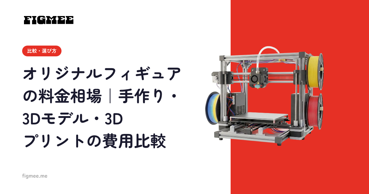 オリジナルフィギュアの料金相場｜手作り・3Dモデル・3Dプリントの費用比較